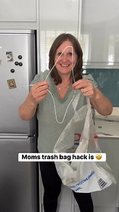 6.7K views · 14 reactions | Moms trash bag hack | The D Family Riddles Games and Hacks | Facebook