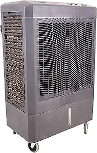 OEMTOOLS 23977 5,300 CFM Evaporative Cooler, Covers Area up to 1,600 Square Feet, Oscillates for Even Air Flow, Connects Directly to Hose, Grey