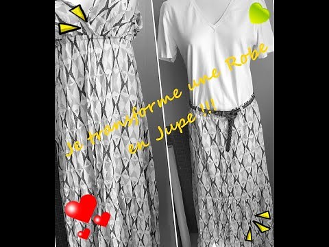 Tuto couture : Comment transformer une robe en jupe