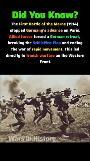 First Battle of the Marne – The Battle That Saved Paris 🇫🇷 #wwihistory