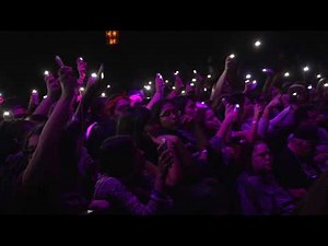 Concert Teen Crowd #3 - Free Stock Footage - Phone lights waving
