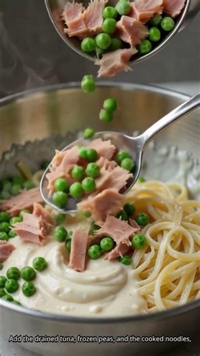 TUNA EGG NOODLE CASSEROLE ONE POT #weeknightdinner #easymeals #comfort food