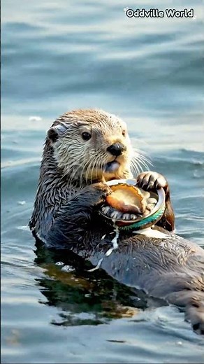 This Otter LOVES Abalone 😍 Eating So Yummy!