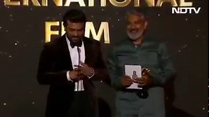 The 'RRR' juggernaut rolls on with back-to-back wins at the Hollywood Critics Association Awards in Los Angeles. The film's director SS Rajamouli and lead actor Ram Charan accepted the award. Jr NTR was MIA from the ceremony. 'RRR' also won Best Action Film, Best Stunts, and Best Original Song. | NDTV