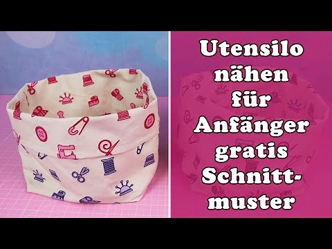 Utensilo nähen für Anfänger ✂️ gratis Schnittmuster