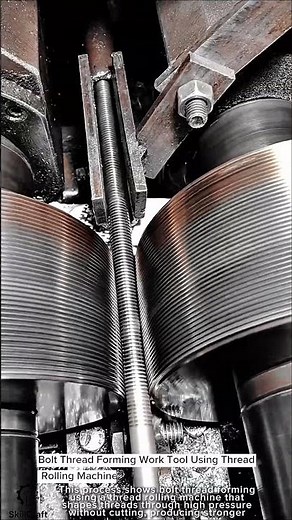 Bolt Thread Forming Work Tool Using Thread Rolling Machine #worktool