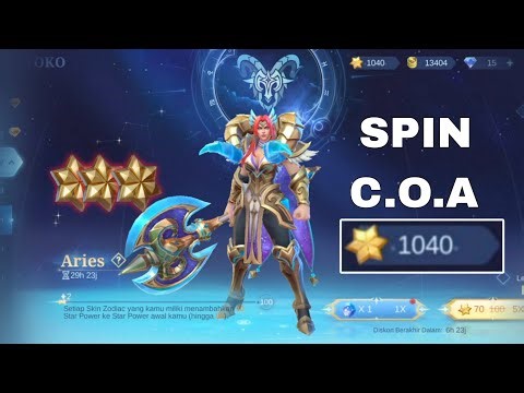 Spin 1000+ Crystal Of Aurora di Lucky Draw Zodiac Summon - MLBB