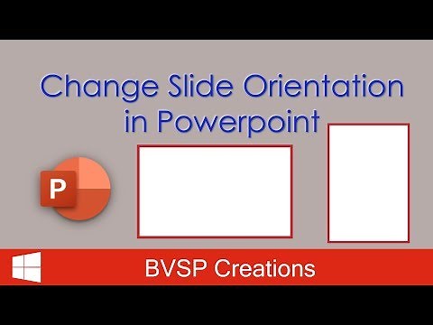 Change Slide Orientation in Microsoft PowerPoint | Portrait Slide | Landscape Slide | How to Videos