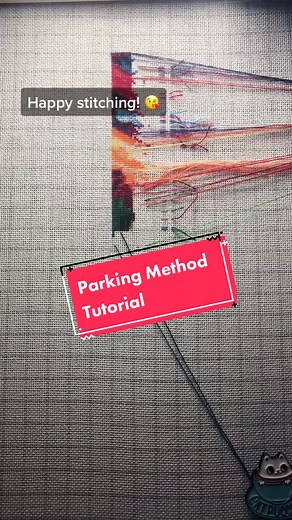 Cross Stitch Parking Method Tutorial