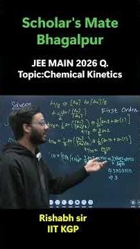 JEE Main 2026 | Chemical Kinetics MOST IMPORTANT Question | First Order Reaction 🔥