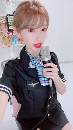 CAさん！#CA #コスプレ #フィリピンハーフ #本気出してみた #イチナナライバー