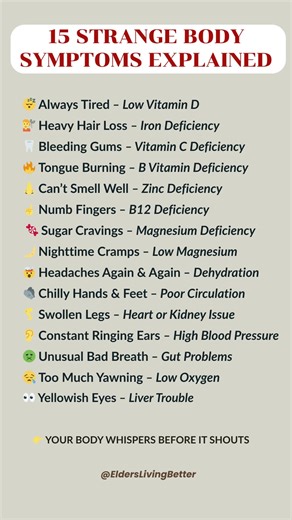 15 Strange Body Symptoms Explained