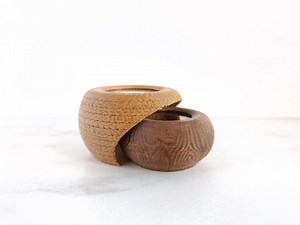 Modern Dollhouse Nesting Tables. Wicker and Wood Print Set in Stained Dark and Light Colors. Acryllic Glass Table Tops. Farmhouse Retro 1/12 - Etsy Canada