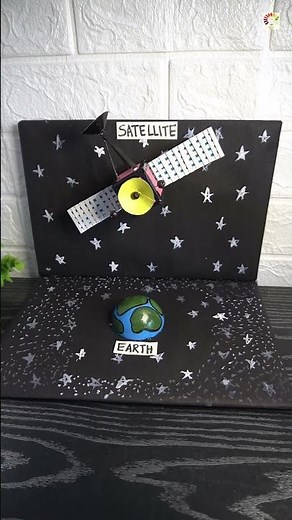 Geostationary satellite Still model science project for exhibition | Exhibition model for school
