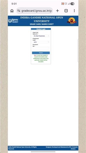 IGNOU Grade Card download kaise kare #ignou #trending #trendingshorts #gradecard