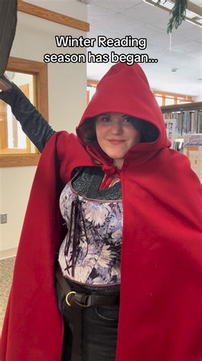 Once upon a winter.. Let the reading begin! #fremontpubliclibrary #winterreading #fairytail #LibraryReels | Fremont Public Library