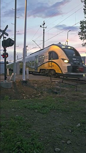 Real Train on the move - close-up power and speed!