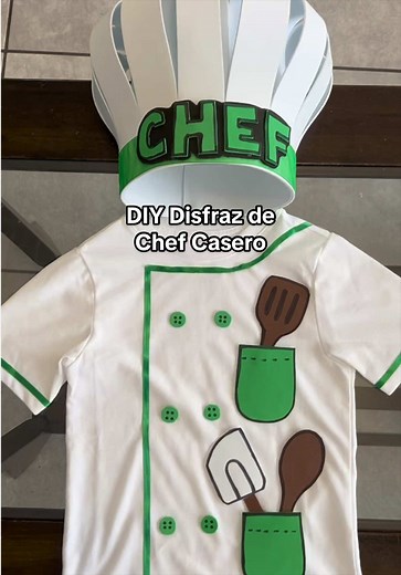 Cómo hacer un disfraz de chef para niños con fomi DIY