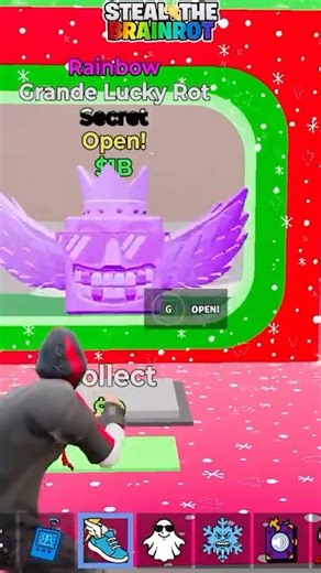 The results of opening the secret lucky lot from Steal the Brain Rot 💀 #Fortnite #brainrot