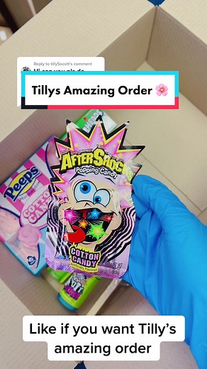 Reply to @tilly5scott Enjoy your order 💖🌸😍💗 #sourslime #poppingcandy #peeps #easter2022 #tiktokkids