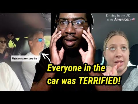 Americans Try Driving in the UK for the First Time! 😨