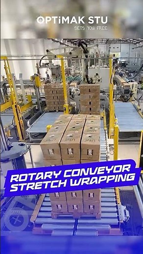 Turntable Stretch Wrapping Machine | Automatic Pallet Wrapping System