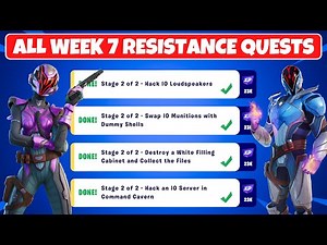 All Week 7 Resistance Quests Challenges Guide - Fortnite Chapter 3 Season 2