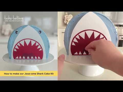How to make our Jaws ome Shark Cake Kit | @bakebelieveau