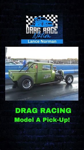 HOT ROD Model A Pick Up! #dragracing