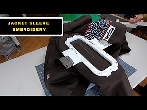 How to Embroider on a Jacket Sleeve (Mighty Hoop 4.25" x 13")