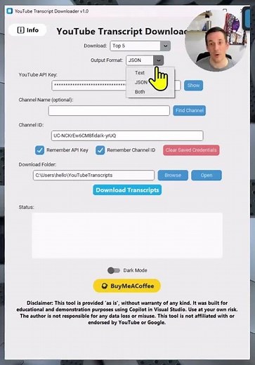 Can You Really Download Any YouTube Transcript? I built an app using AI