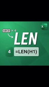 1.4K views | LEN function in Excel ⚡ #reelviral #exceltips #exceltutorial #Excel | EasyOffice | Facebook
