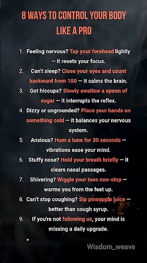 8 Tricks to Control Your Body Like a Pro | Human Psychology | 🧠 🇺🇸