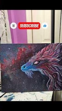 "POV: you paint a dragon born from stardust 🐉✨"