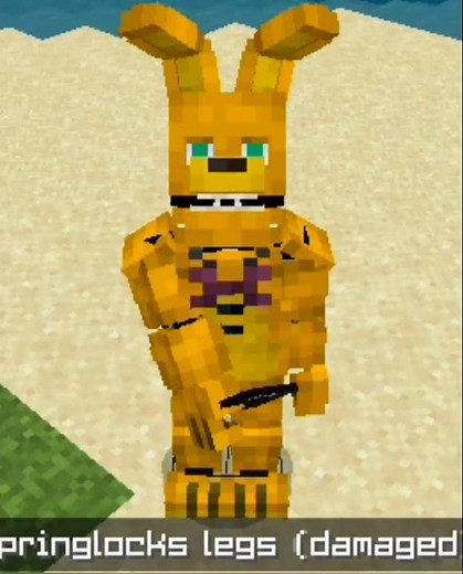traje springlock #matemc16 #minecraft #fnaf