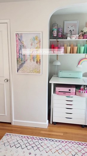 Sunny Craft Room Tour for Home Office Inspiration