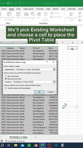 Pivot Table in Excel: 3 Simple Steps
