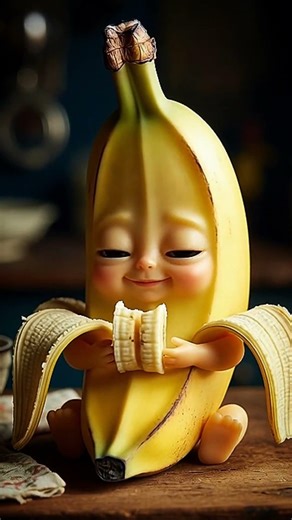 Super sweet banana ASMR #asmr #asmrsounds #asmreating #viralshort