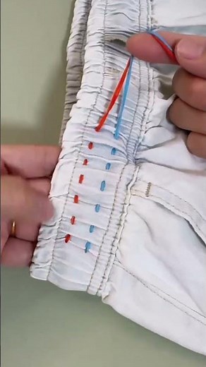 Professional Trick to Adjust Elastic Pants Easily! #shorts