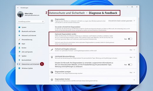 Anleitung: Windows 11 Telemetrie deaktivieren