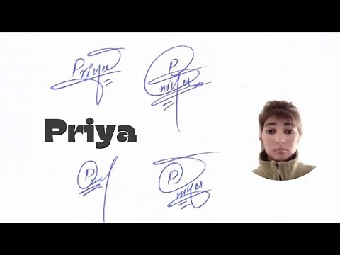 Priya name signature with Arooj