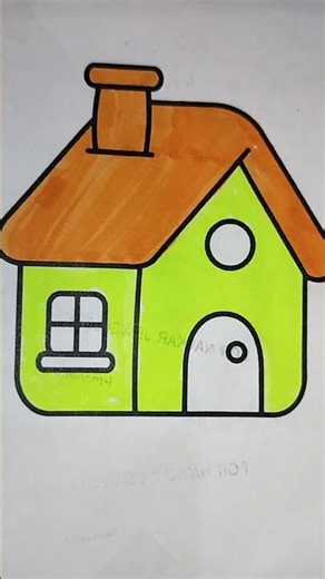 ​🏡 How to Draw a Cute House for Kids | Easy House Drawing & Coloring Tutoria