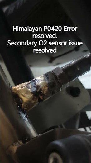 Himalayan 450 | Powerage exhaust | P0420 Error resolved | Downstream O2 sensor error resolved..DM