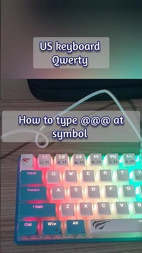 How to type at @@@@@@ Symbol on your keyboard #laptop #keyboard #
