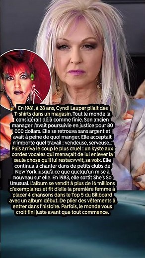 On la disait finie à seulement 28 ans