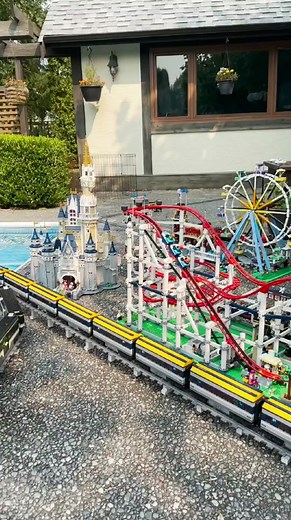 Part 2: LEGO Train Pool Layout by AFOL & KFOL Bricks #lego #legotiktok #legotiktoker