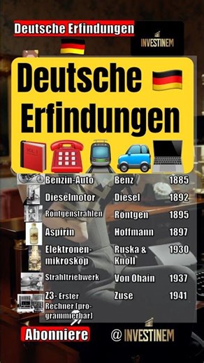 15 Deutsche Erfindungen, die die WELT für immer verändert haben!