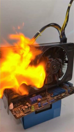 When You Push Your Old GPU Too Far... 🔥💀 #EVGA #GPUFails"