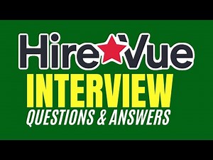 HireVue Interview Questions & Answers (How to PASS an HireVue Interview)