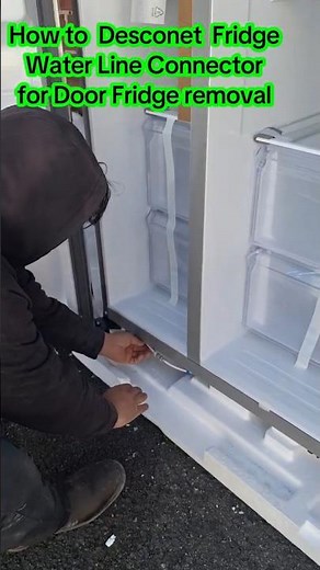 How To Desconnect Fridge Water Line For Door Removal press the connector